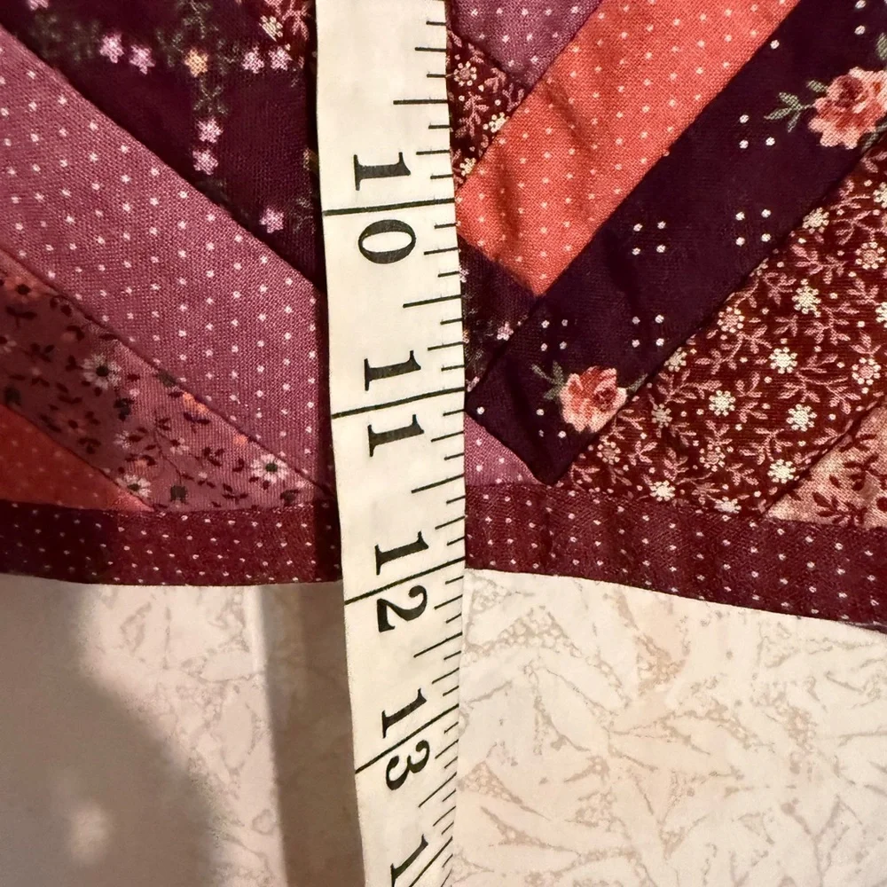 Vintage Quilted Patchwork Kids Reversible Vest in Plum and Coral, Perfectly Cute